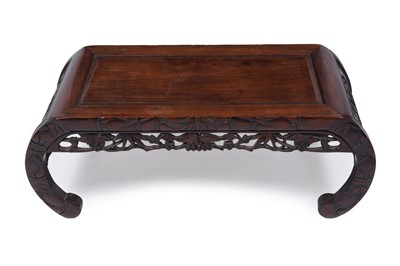 Lot 359 - A Chinese hardwood opium table