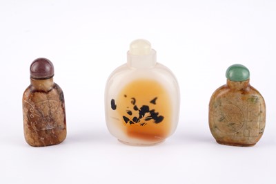 Lot 355 - Three Chinese snuff bottles