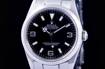 Lot 400 - Rolex Oyster Perpetual Explorer: a stainless steel cased automatic wristwatch