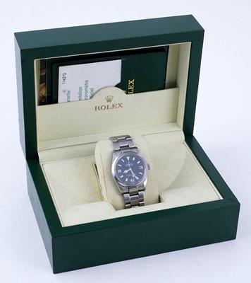 Lot 400 - Rolex Oyster Perpetual Explorer: a stainless steel cased automatic wristwatch