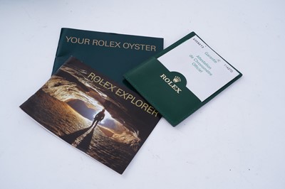 Lot 400 - Rolex Oyster Perpetual Explorer: a stainless steel cased automatic wristwatch