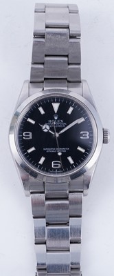 Lot 400 - Rolex Oyster Perpetual Explorer: a stainless steel cased automatic wristwatch