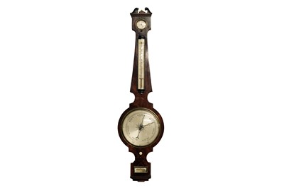 Lot 151 - Harrison of Darlington: a mahogany-cased late 19th Century banjo barometer