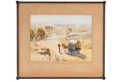 Lot 612 - John Samuel Loxton - A covered cart | watercolour