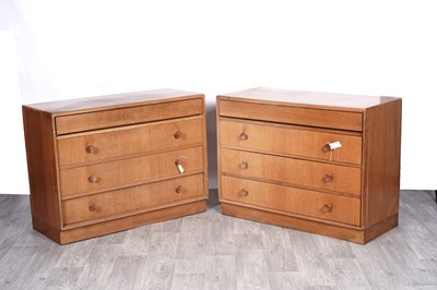 Lot 95 - A pair of Meredew-style 1950s chests of drawers