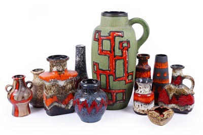 Lot 280 - A collection of 1970s West German ceramics