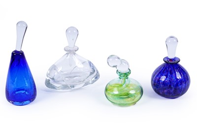 Lot 301 - Four Jane Charles studio glass scent bottles