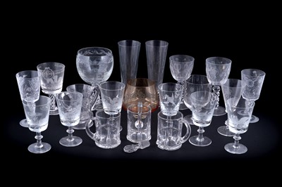 Lot 299 - A collection of good quality 20th Century cut and other glassware