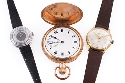 Lot 484 - A pocket watch and wristwatches