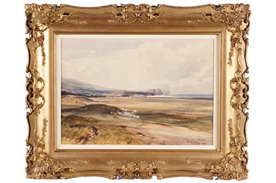 Lot John Blair - Greenen Castle from Ayr Golf Course | watercolour