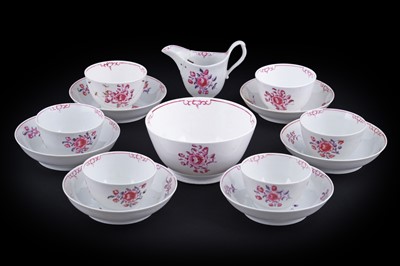 Lot 229 - A selection of 19th Century tea wares; and a part Rockingham style tea service