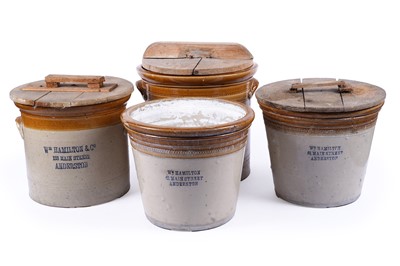 Lot 230 - Four 19th Century stoneware crocks