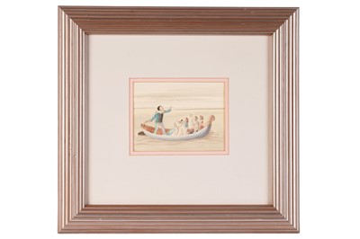 Lot 687 - Claude Harrison - Study for Comic Boatman | watercolour