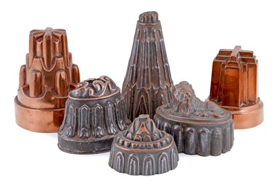 Lot 211 - A collection of 19th Century and later copper jelly moulds