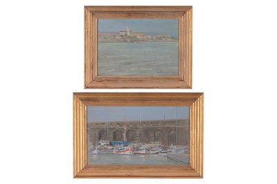 Lot 619 - Paul Gunn - Two Antibes views | oils