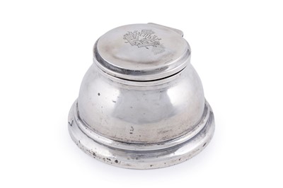 Lot 333 - Asprey London: a silver inkwell