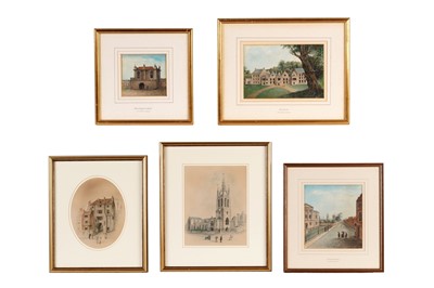 Lot 134 - Five watercolours by James Wood of Newcastle upon Tyne
