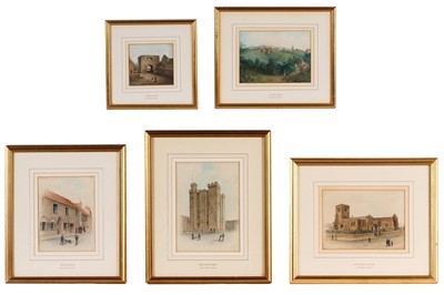 Lot 135 - Five watercolours by James Wood of Newcastle upon Tyne