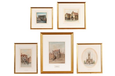 Lot 136 - Five watercolours by James Wood of Newcastle upon Tyne