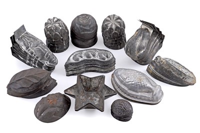 Lot 216 - An interesting collection of late 19th Century 'entrée' or 'Aspic' moulds
