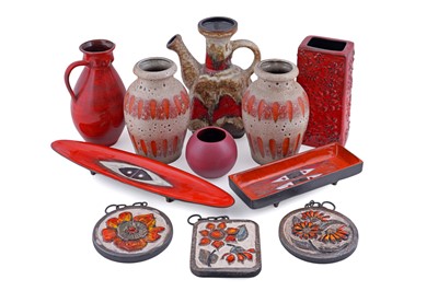 Lot 294 - A collection of 1970s West German ceramics