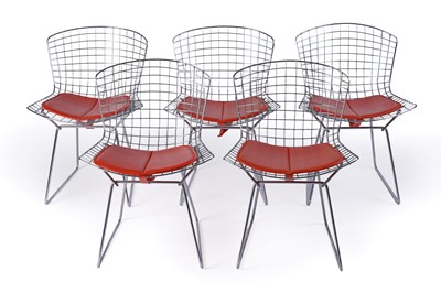 Lot Harry Bertoia: a set of five Model 420 side chairs