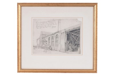 Lot 648 - Robert Jobling - Stephenson Works, Newcastle | pencil