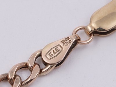 Lot 70 - A 9ct gold curb-link necklace