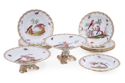 Lot 263 - A 19th Century Meissen style dessert service