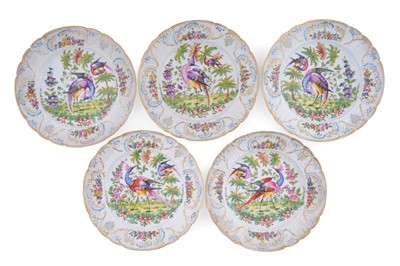 Lot 233 - A group of five 19th Century Samson Paris porcelain plates
