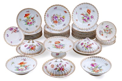Lot 234 - A late 19th Century Dresden dessert service
