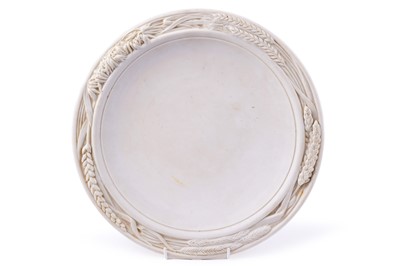 Lot 235 - A Victorian Minton Parian Ware bread plate