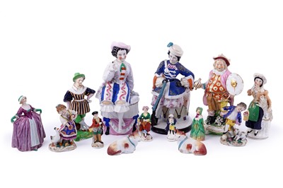 Lot 236 - A collection of Staffordshire and 19th Century figures