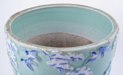 Lot A Japanese Celadon jardiniere