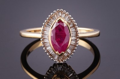 Lot 446 - An Iliana AAA Burmese ruby and diamond ring