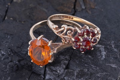 Lot 368 - Two 1970s gemstone rings