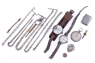 Lot 496 - Early 20th Century watches; and associated items