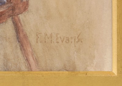 Lot 324 - Frederick James McNamara Evans - Old Fisher Folk | watercolours