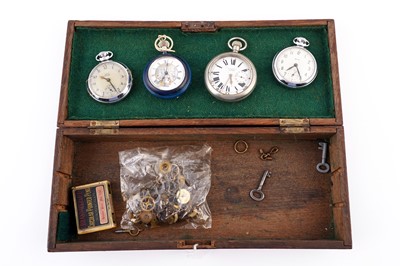Lot 491 - A 20th Century automaton pocket watch, and two Smiths pocket watches
