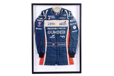 Lot 554 - A racing driver’s suit worn by Hugo de Sadeleer