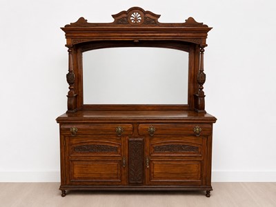 Lot 18A - An early 20th Century mahogany art nouveau sideboard