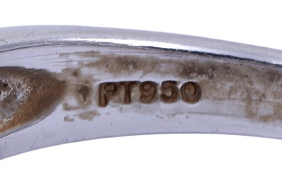 Lot 82 - A diamond half hoop eternity ring
