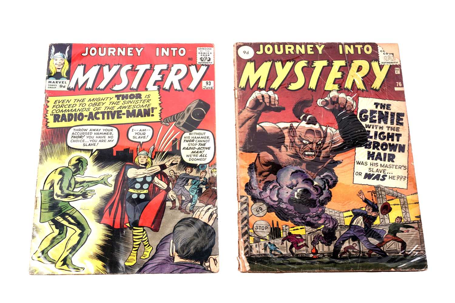 Lot 64 - Journey Into Mystery No's. 76 and 93, by Marvel Comics