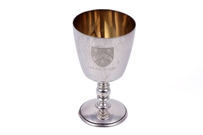 Lot 153 - An Elizabeth II silver Pershore Millennium A.D.972-1972 goblet