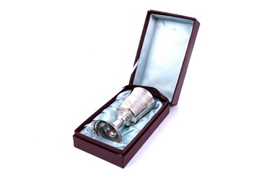 Lot 154 - A Garrards silver Reproduction of the Hertford Elizabethan Chalice