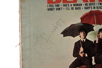 Lot A signed Beatles Record, autographed by John Lennon, Paul McCartney, George Harrison and Ringo Starr