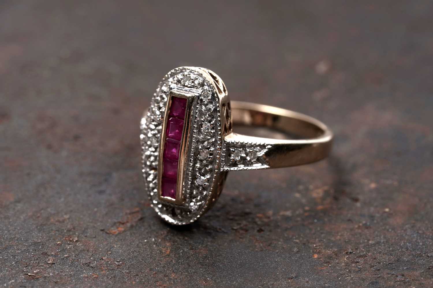 Lot 88 - An Edwardian Revival ruby and diamond ring