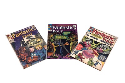 Lot 173 - Fantastic Four No's. 24, 37 and 45, by Marvel Comics