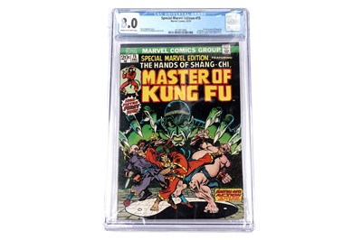 Lot 218 - Special Marvel Edition The Hands of Shang-Chi Master Of Kung Fu No. 15, CGC 8.0