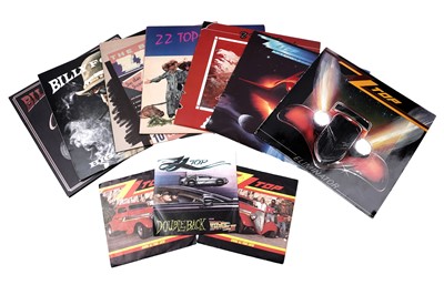 Lot 464 - Ten ZZ Top and associated vinyl records